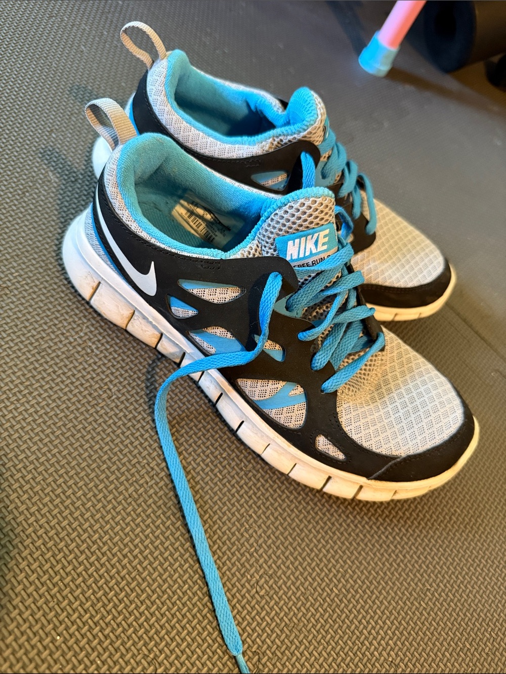 Nike Kids' Blue and Black Athletic Sneakers